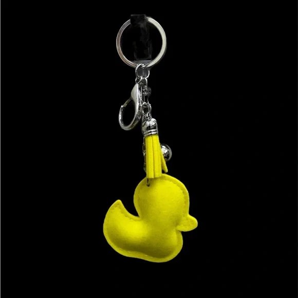 Yellow Duck Keychain with Rhinestones - Picture 2 of 2